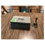 GALVANIZED BOX AND BELL - COLLECTIBLES