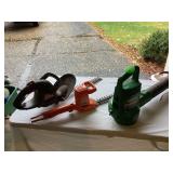 Electric leaf blower 2 hedge trimmers