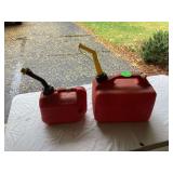 2 GAS CANS(ONE FULL) - AUTOMOTIVE