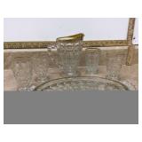 Vintage 6-piece glass juice set