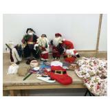 ASSORTED SANTA CHRISTMAS DECORATIONS