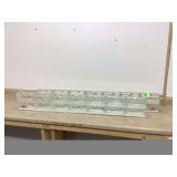 Transparent narrow brick walls for privacy