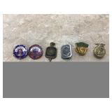 Antique Michigan State College 4-H and Evangelical pins