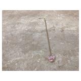 Pink and clear stone necklace