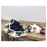 Festive winter home decor set