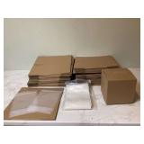 50 small boxes 50 plastic bags