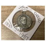 Centennial John Deere commemorative medallion