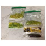 5 PACKS OF SOFT FISHING LURES