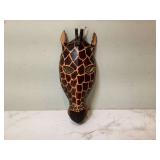 Wooden giraffe wall art