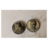 Political pins promoting JFK for president