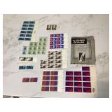 Stamp collectors guide with vintage stamps from 1960 catalog