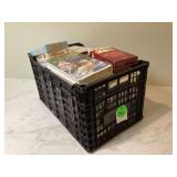 40 movies in VHS crate