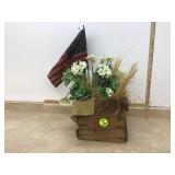 Vintage decoration with fake flowers