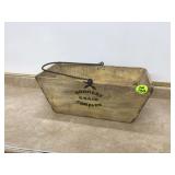 Rustic wooden basket with a contemporary twist