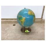 Antique globe with base damage