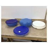 Collection of various Tupperware serving dishes