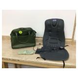 Shop for a vintage travel bag and Dr Scholls heating pad