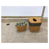 2 VINTAGE LONGABERGER BASKETS