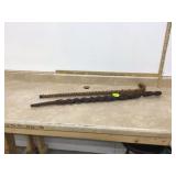 2 WOODEN CANES - COLLECTIBLES