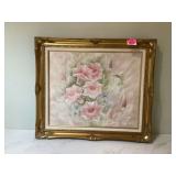 FRAMED HUMMINGBIRD PAINTING