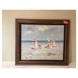 FRAMED BEACH PAINTING