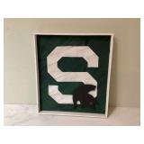 WOODEN MICHIGAN STATE WALL HANGING