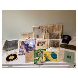 Vintage CCC wool hat scrapbook with hillbilly & western stars-themed