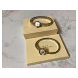 Vintage Omega and Waltham ladies watches gold