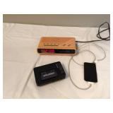 Vintage alarm clock in working condition Sony Walkman untested and 