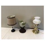 3 MID CENTURY MODERN TABLE LAMPS (WORK)