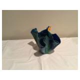ART GLASS HANKIE VASE - GLASS