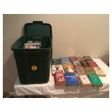 Books in tote with lid