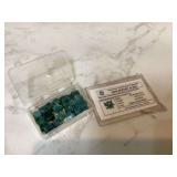 23 natural emerald beryl rough cubes with certificate