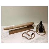 Antique iron stand with ironing board