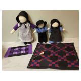 3 AMISH DOLLS - HOME DECOR