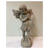 Brand new 18 faux stone angel statue in box