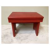 Tiny red stool