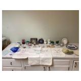 Various old home decor items