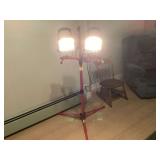 Mid Century Modern Inspired Craftsman Folding Tripod Work Lamp