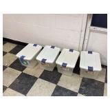 Durable storage containers by Rubbermaid