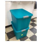 Plastic bins for organizing