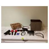 Eye protection cleaning tool organization and storage solution