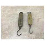 2 ANTIQUE HANGING SCALES - VINTAGE