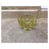 Vintage yellow Viking glass bowl