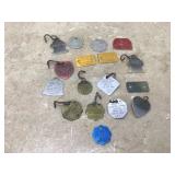 Various old dog permits certificates