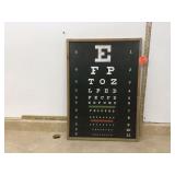 EYE CHART WALL HANGING