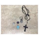 Collection of religious items