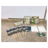 Children collect paper items