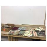 Various fabric upholstery swatches