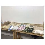 Retro home decor items doilies pillow covers napkins